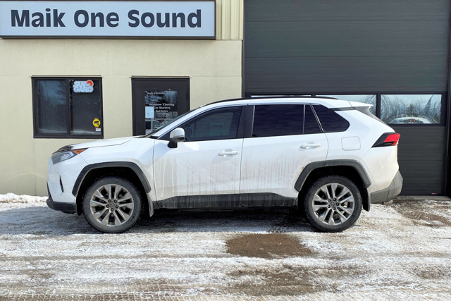 Toyota 2021 Rav4 with professional window tint in North Bay